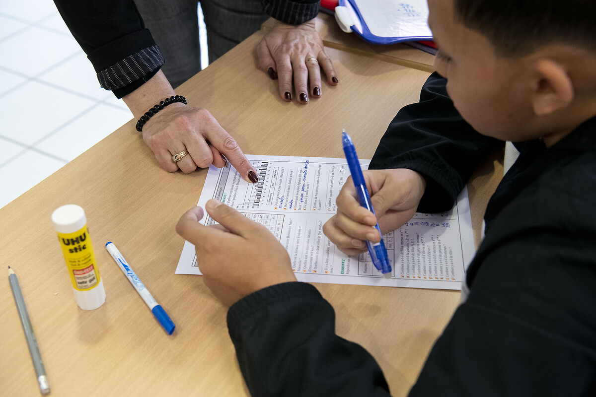 Cours individuel, niveau CM2 / 6e. Ilyès Harouat (jeune). Nimes, 27 février 2024.